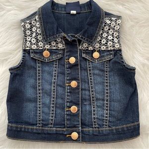 Jean vest for toddler girl